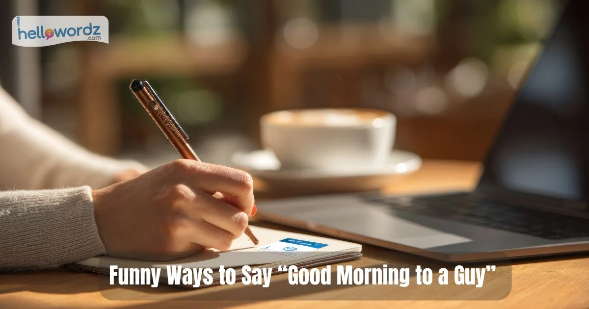 Funny Ways To Say Good Morning To A Guy